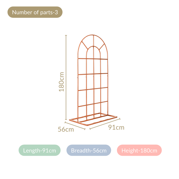 Bronze Arch Window Metal Backdrop Frame Online - Premium Devotion ...