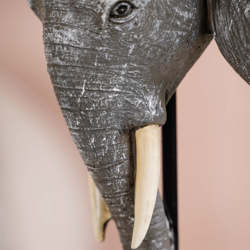 Rose Crowned Elephant Bust Showpiece
