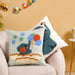 Elephant Tales Embroidered Cushion Cover Set Of 2 40x40cm 4