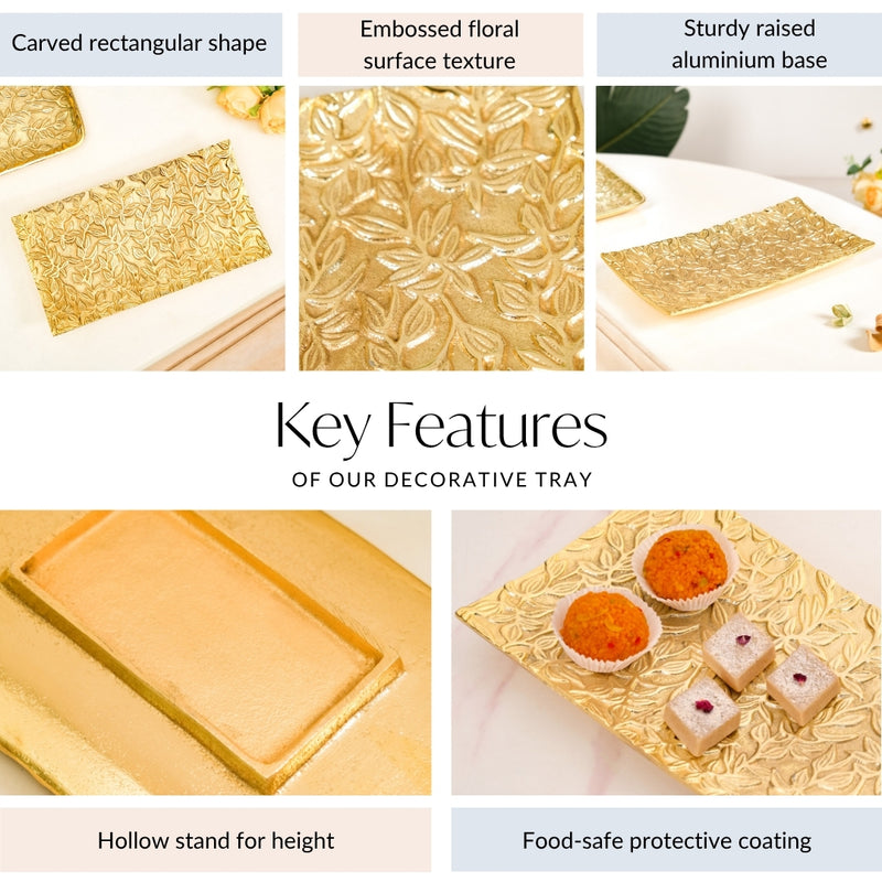 Embossed Aluminium Decorative Tray