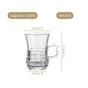 Embossed Tulip Tea Cup Set Of 6 150ml