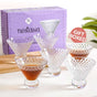 Embossed Crystal Ball Cocktail Glass Set Of 6 180ml