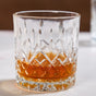 Embossed Heavy Base Old Fashioned Whiskey Glass Set Of 6 350ml