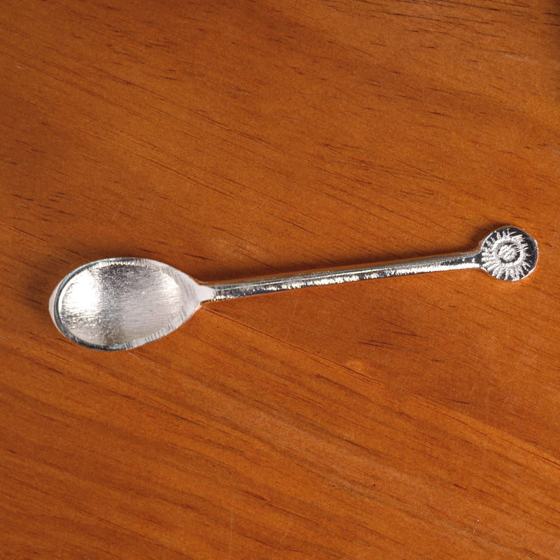 Embossed Silver Pooja Thali Set Of 7 With Kalash Spoon Bowl Bell Diya