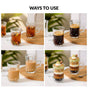 Swirl Glass Tulip Tea Cup Set Of 6 150ml