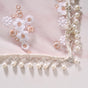 Embroidered Rose Pooja Thali Cover Set Of 2