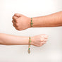 Emerald Noor Rakhi And Lumba Bracelet Set