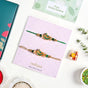 Emerald Noor Rakhi And Lumba Bracelet Set