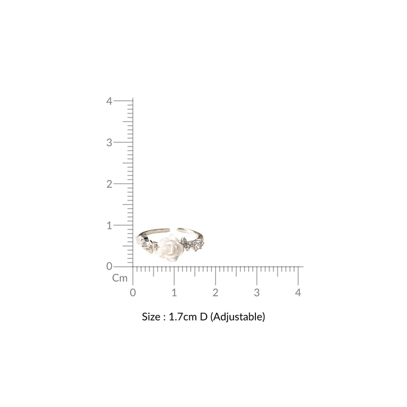 Enchanted Rose Garden Silver Ring