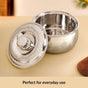 Etched Floral Insulated Stainless Steel Casserole 3000ml