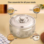 Etched Floral Insulated Stainless Steel Casserole 3000ml