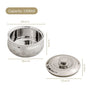 Engraved Floral Stainless Steel Hot Pot Casserole 1500ml