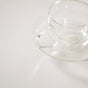 Chic Glass Cup And Saucer Set Of 4 100ml