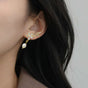 Ethereal Drop Earrings With Diamante Accents