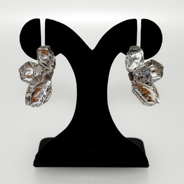 Evening Primrose Silver Statement Earrings