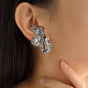 Evening Primrose Silver Statement Earrings