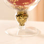 Set Of 2 Gold Confetti Filled Double Walled Wine Glass Goblet 250ml