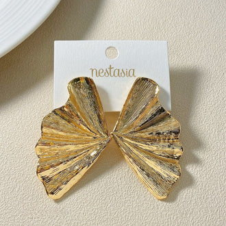 Fairy Wings Statement Earrings Gold