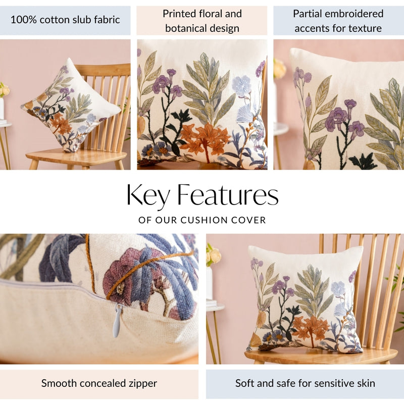 Fairytopia Slub Cotton Cushion Cover