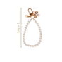 White Pearl Keychain With Lobster Clasp