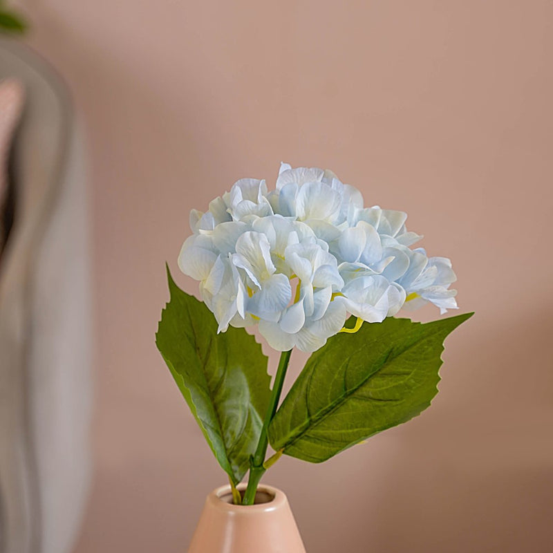 Faux Hydrangea Flower Blue- Faux Hydrangea Flower, Blue Artificial Hydrangea, Decorative Blue Flower, Blue Faux Hydrangea, Hydrangea Decor