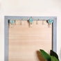 Artificial Pearl String Blue Blossom Door Hanging