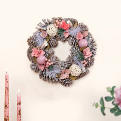 Snow Kissed Holiday Wreath For Sustainable Home Decor