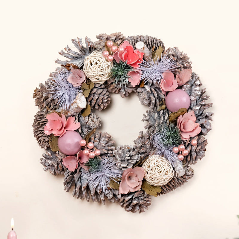 Snow Kissed Holiday Wreath For Sustainable Home Decor