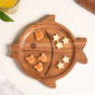 Wooden Fish Serving Platter 9 Inch