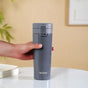 Leakproof Dark Grey Travel Water Bottle With Safety Lock 500ml