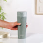 Grey Green Stainless Steel Water Bottle With Strainer 500ml