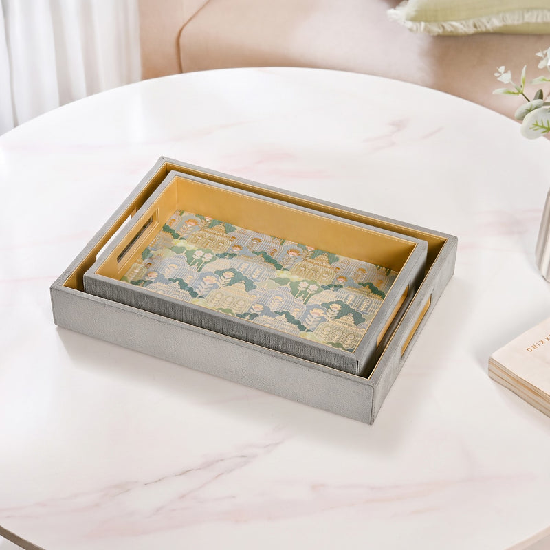 Fleure Heritage Tray Set Of 2