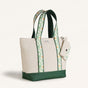 Flolane Canvas Handbag With Coin Pouch Green