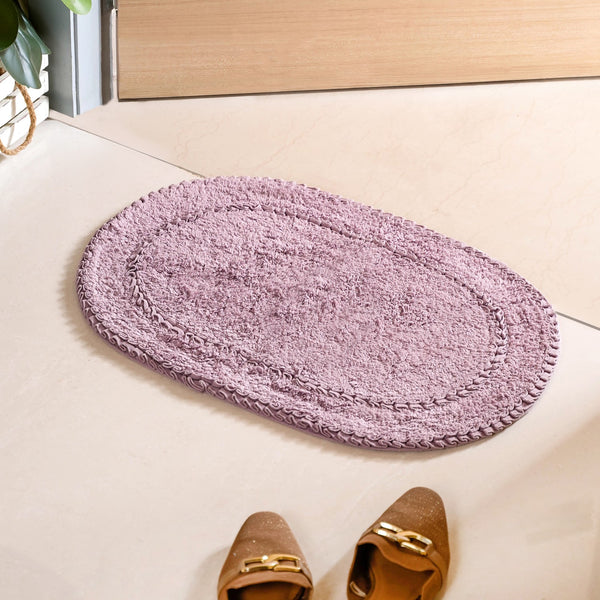 Frilled Design Soft Floor Mat Set Of 2 24x16 Inch