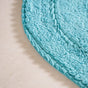 Set Of 2 Tufted Pure Cotton Door Mat Blue 24x16 Inch