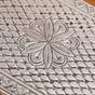 Flora Rectangle Pooja Chowki Silver