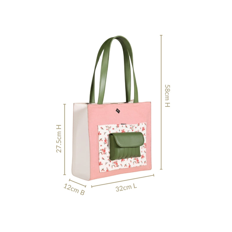 Floral Canvas Tote Bag