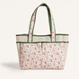 Floral Cotton Canvas Tote Bag