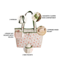Floral Cotton Canvas Tote Bag