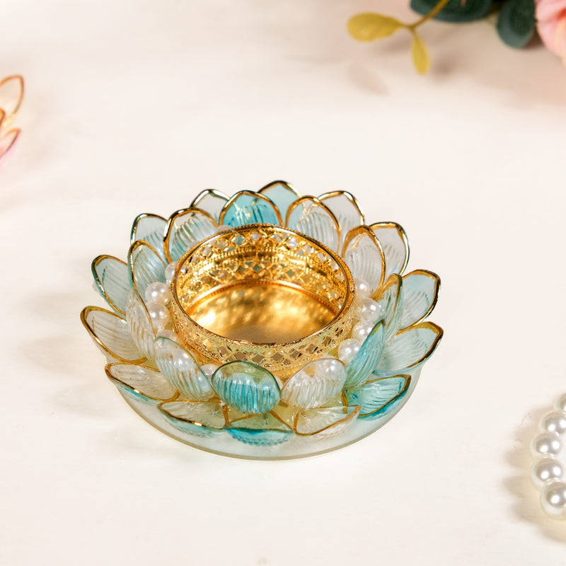 Floral Festivity Tealight Holder Set Of 6