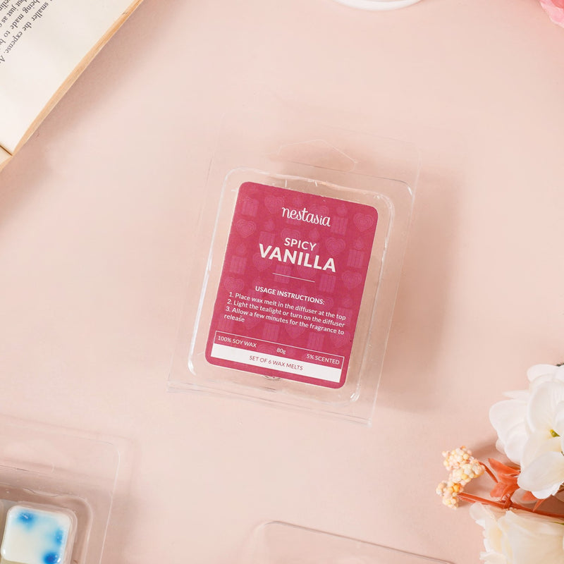 Floral Fusion Scented Wax Melts Set Of 4 - Floral Fusion Scented Wax Melts, Wax Melts Set, Floral Scented Melts