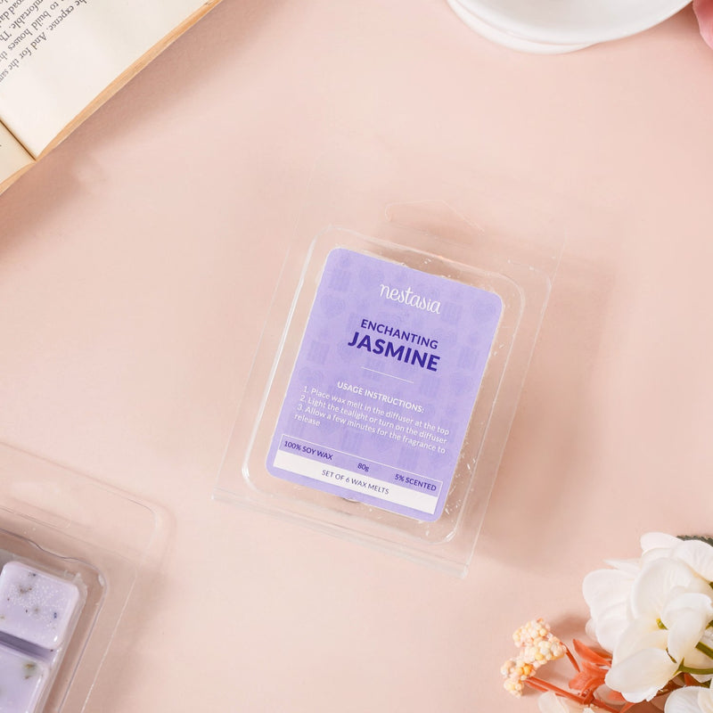 Floral Fusion Scented Wax Melts Set Of 4 - Floral Fusion Scented Wax Melts, Wax Melts Set, Floral Scented Melts