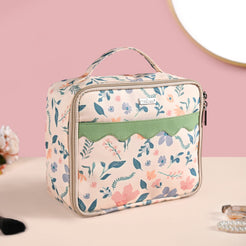 Floral Garden Travel Organiser And Makeup Bag