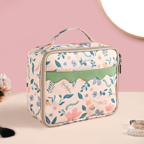 Floral Garden Travel Organiser And Makeup Bag