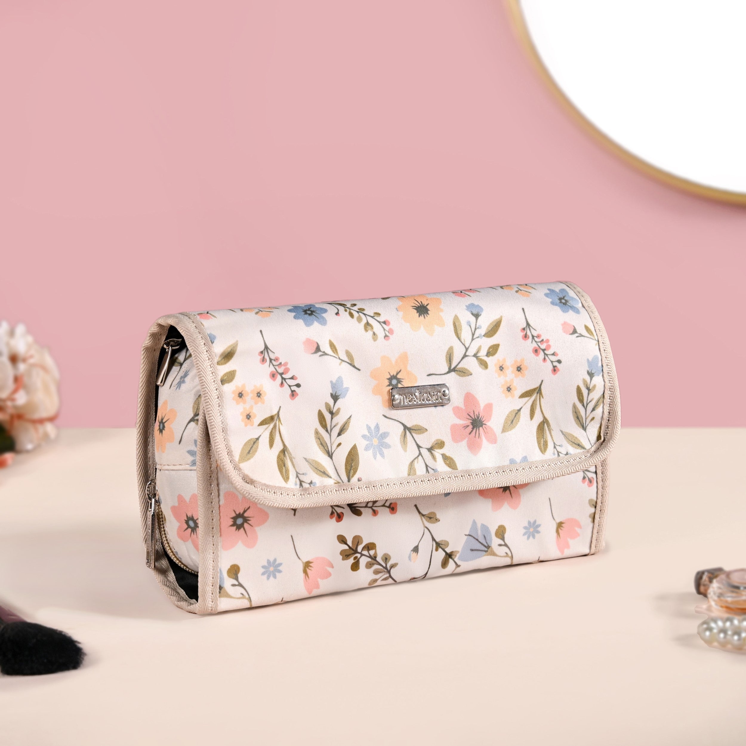Floral Hanging Travel Toiletry Kit Bag Online - Premium Vanity