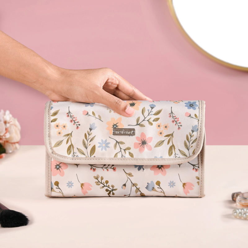 Floral Hanging Travel Toiletry Kit Bag