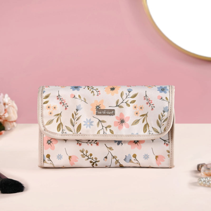 Floral Hanging Travel Toiletry Kit Bag
