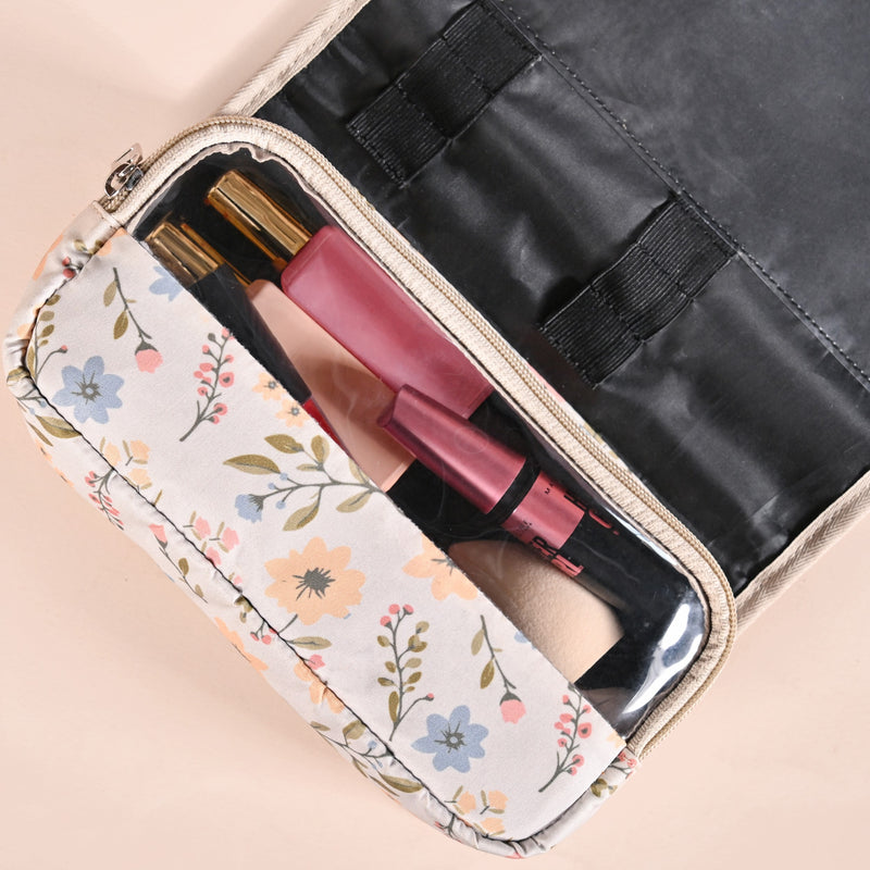Floral Hanging Travel Toiletry Kit Bag