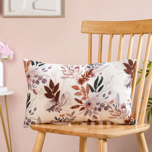 Floral Meadow Cotton Cushion Cover