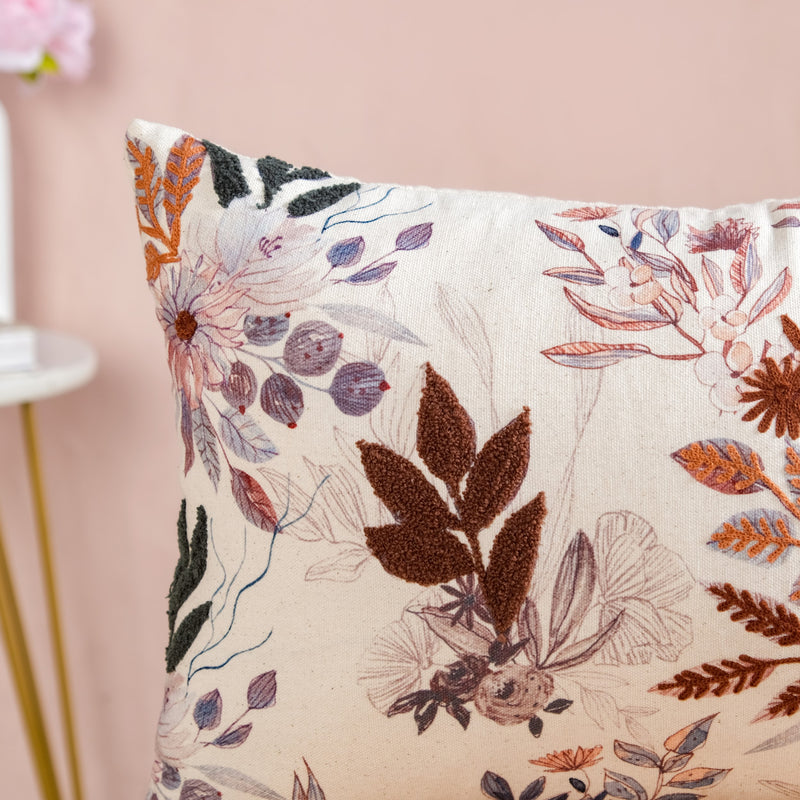 Floral Meadow Cotton Cushion Cover